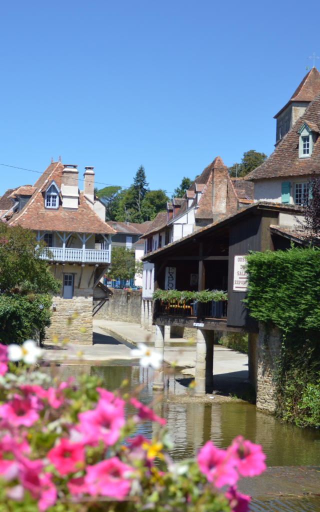 Salies-de-Béarn depuis le pont de la Lune