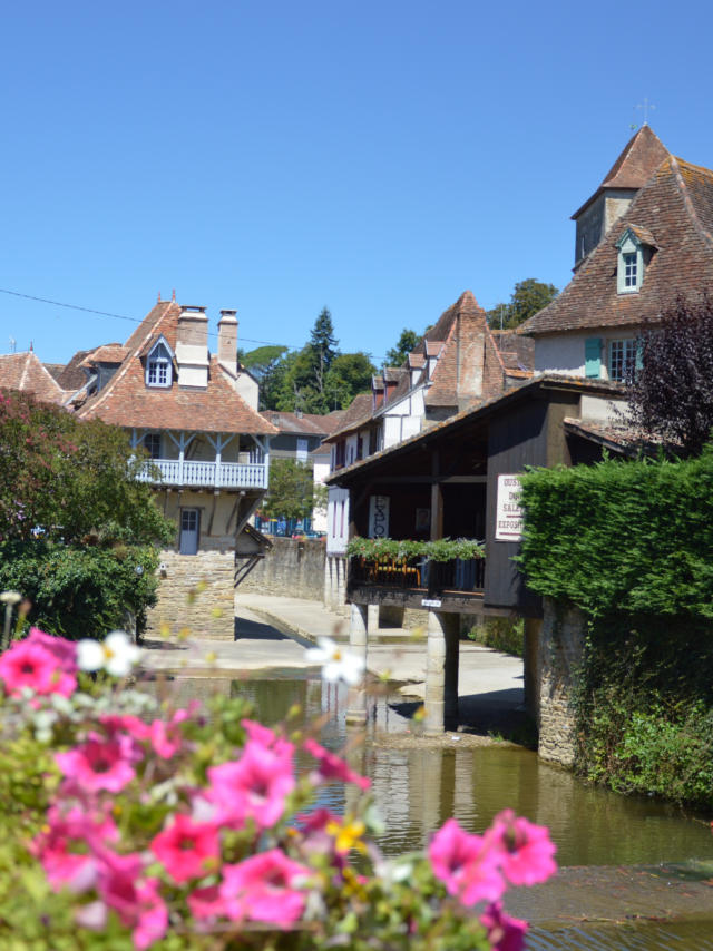 Salies-de-Béarn depuis le pont de la Lune