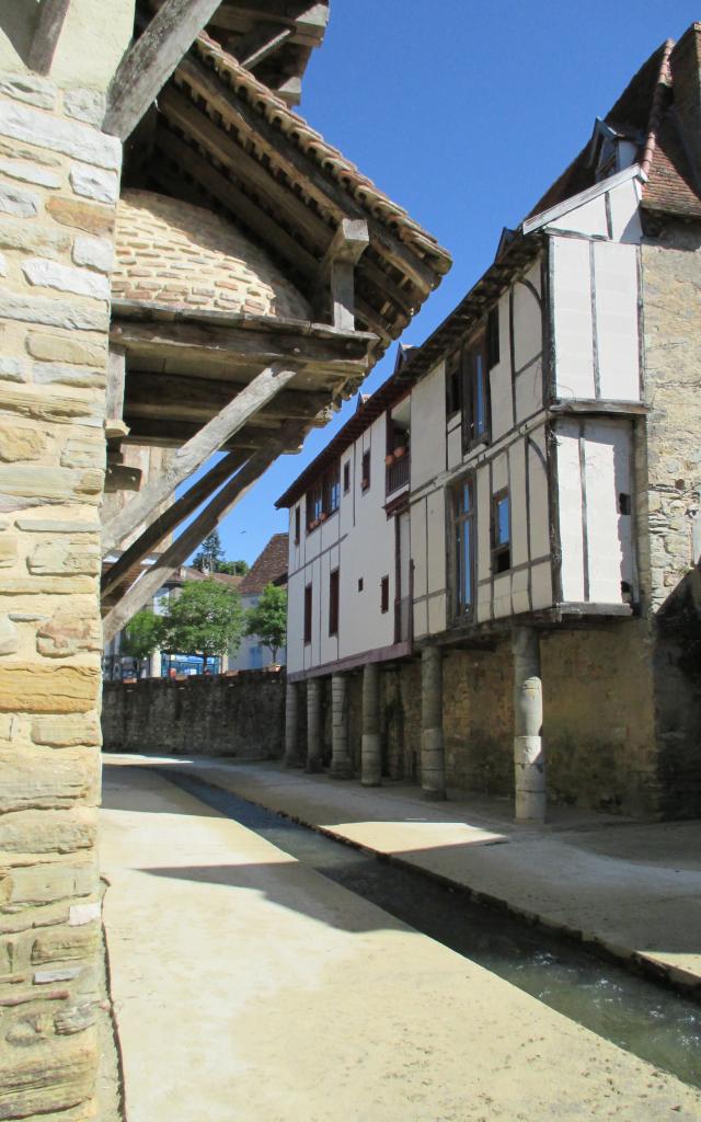 Les bords du Saleys à Salies-de-Béarn