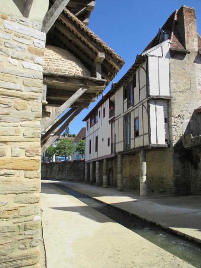 Les bords du Saleys à Salies-de-Béarn