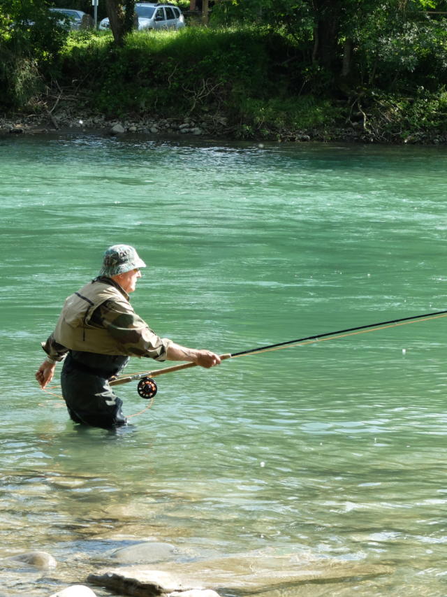 Pêche au Pool Masseys à Navarrenx, sur le Gave d'Oloron