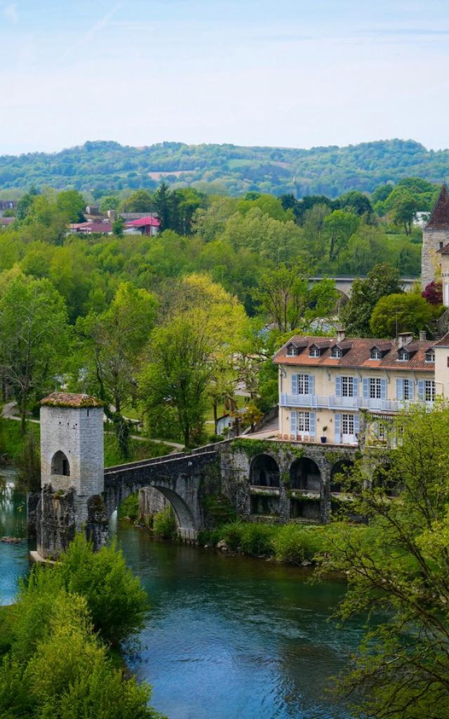 Pont de la légende à Sauveterre-de-Béarn